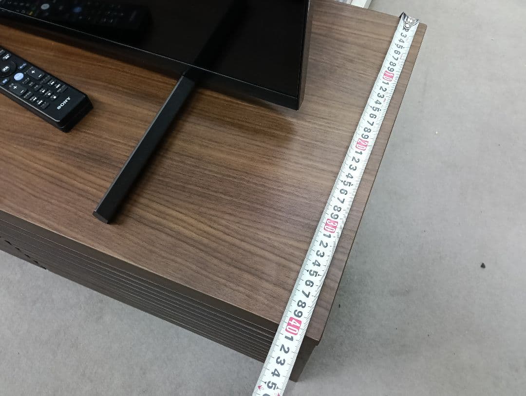 y　【美品】NITORI　ダークブラウン スラットデザイン テレビ台