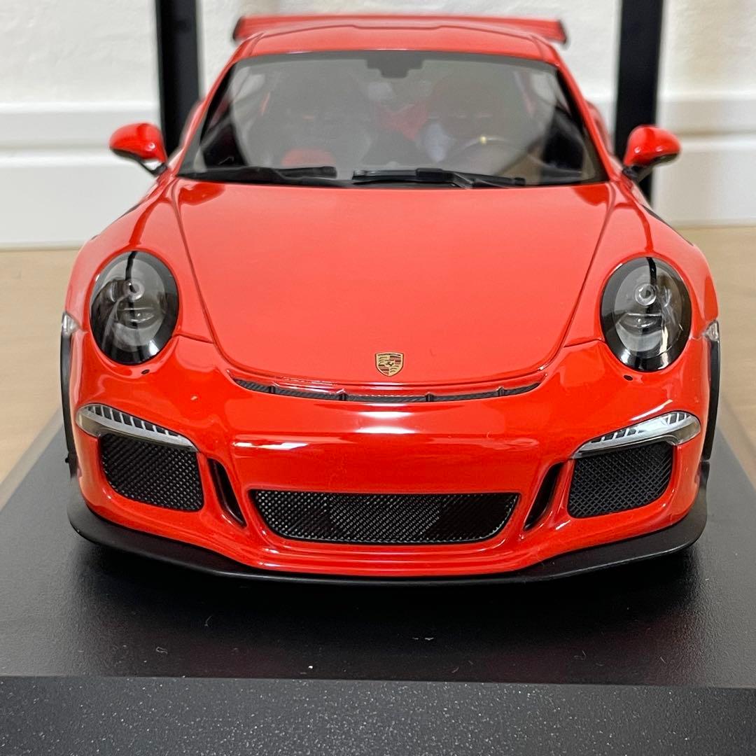 ミニチャンプス 1/18 ポルシェ 911 GT3 RS 2015 ラバオレンジ