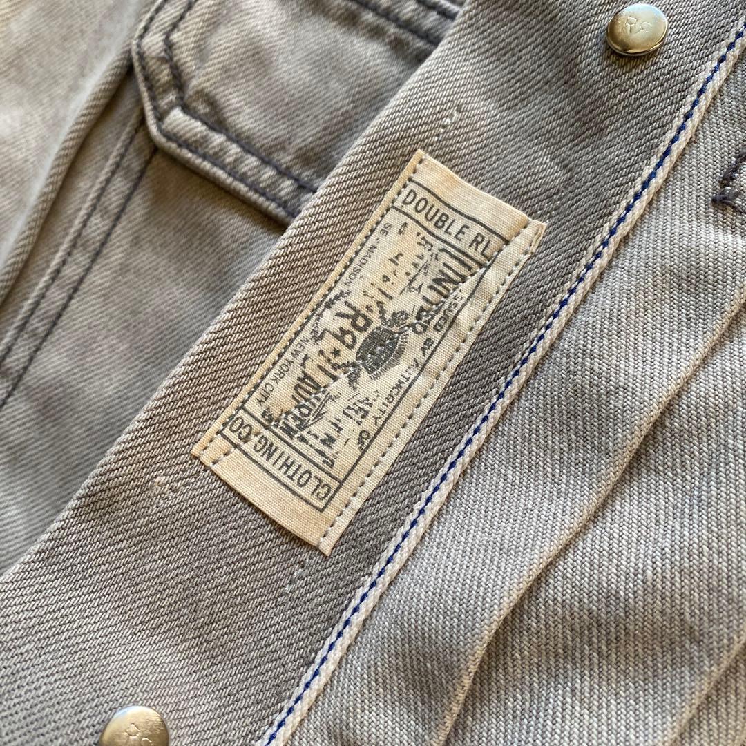レア RRL ダブルアールエル デニムジャケット Gジャン 刺繍