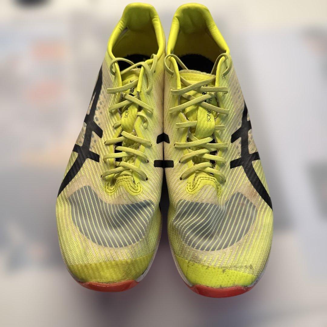 ASICS ソニックスプリントエリート3 イエロー/ブラック スパイク 26cm