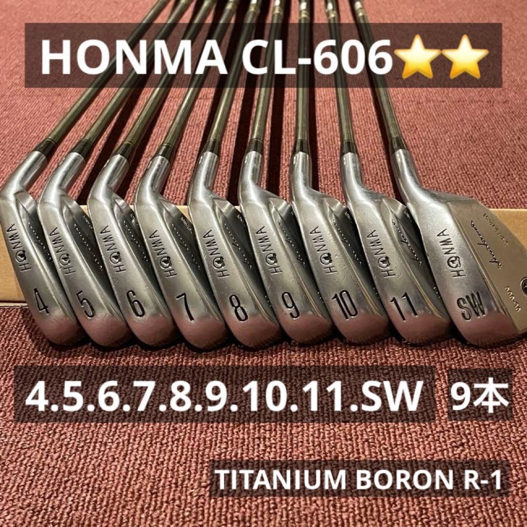 HONMA CL-606 星2 アイアン4〜11,SW 9本セット R-1