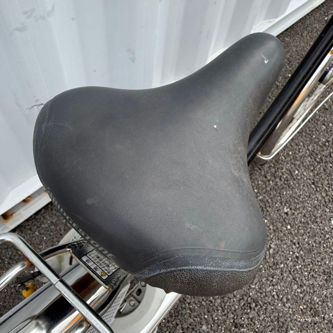 【都内/千葉引取】ブリヂストン製自転車 27インチ カゴ/鍵/5段変速付