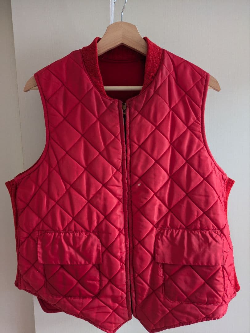 50s woolrich ウールダウンベスト リバーシブル