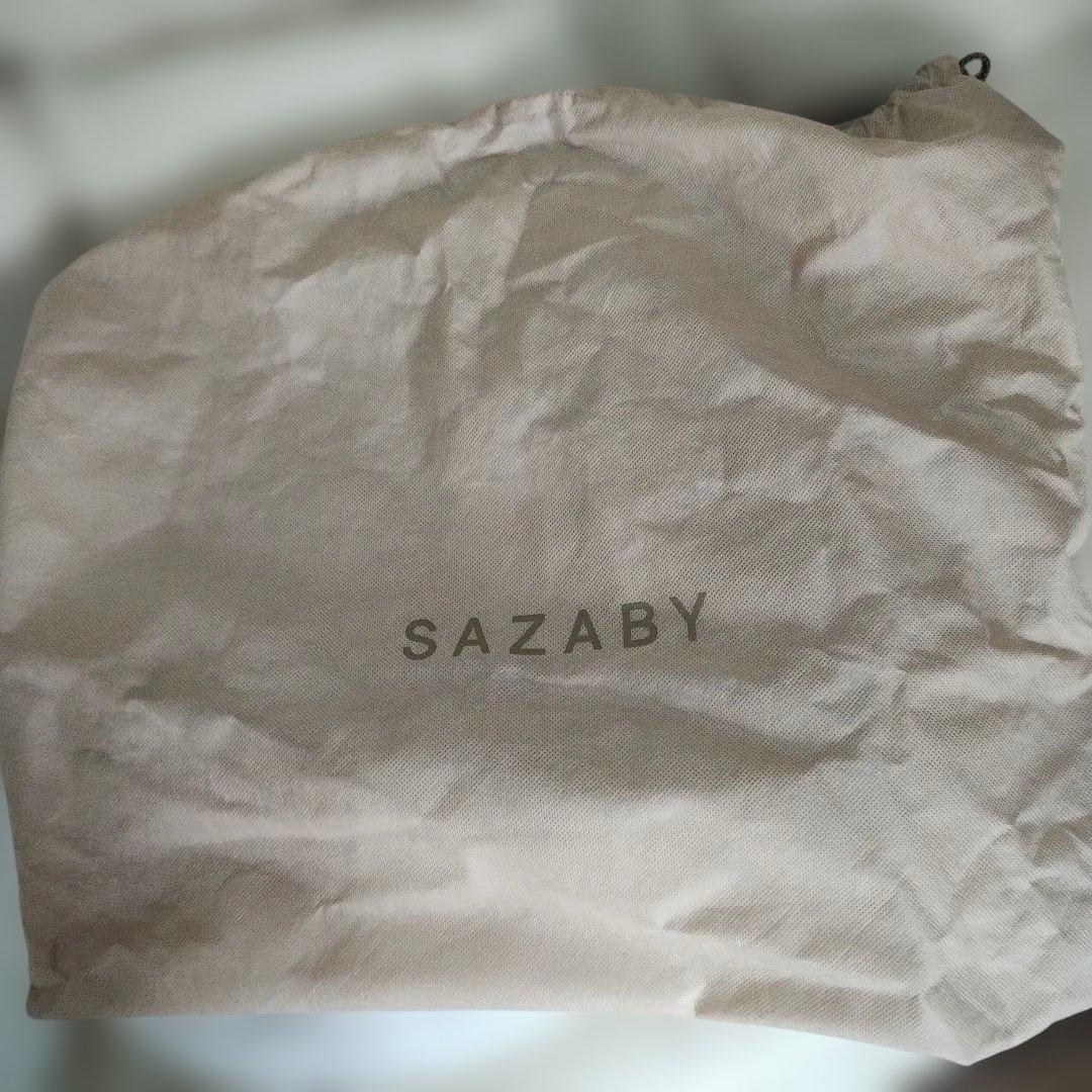 SAZABY ブラックレザー ハンドバック