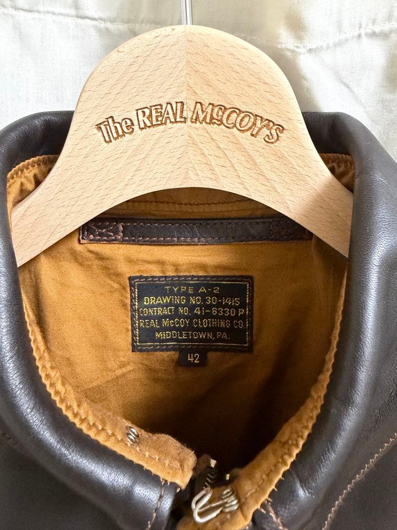 ⭐️2回着用THE REAL McCOY'S A-2 フライト　size42