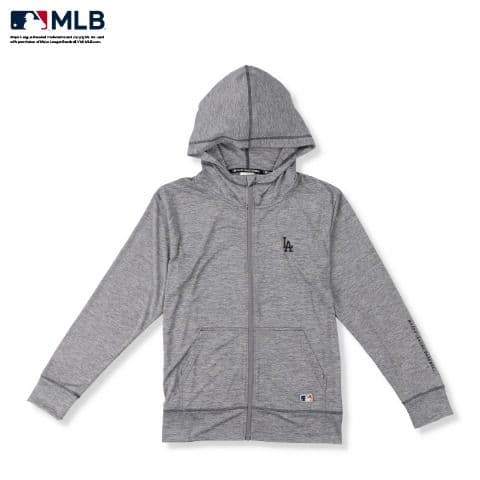 【未使用品・Ｌ】MLBドジャース●大谷翔平●ジップアップ・パーカー●グレー
