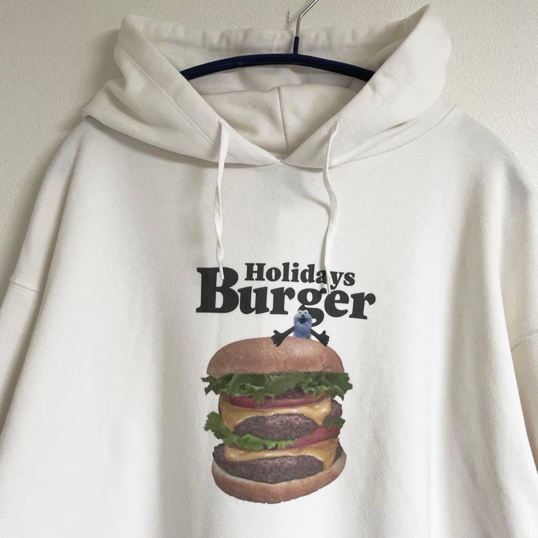 ニコアンド　パペットスンスン　フーディープルオーバー　ハンバーガー