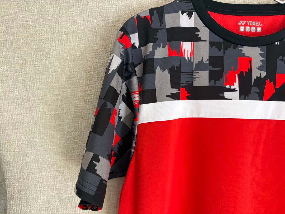 ［人気］YONEX ヨネックス レッド　ゲームウェア　L