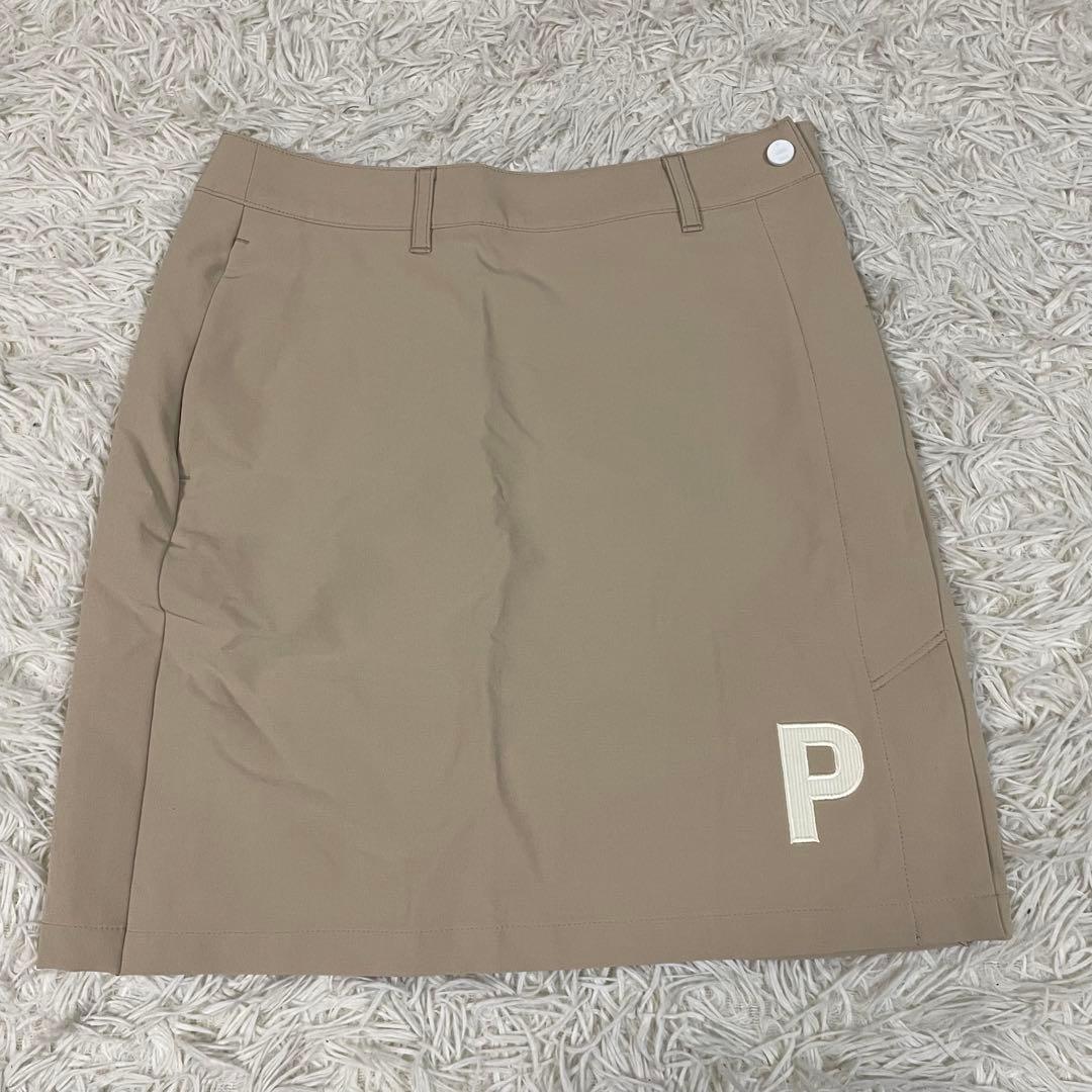 PUMA GOLF プーマゴルフ レディース Pロゴ セットアップ ベージュ