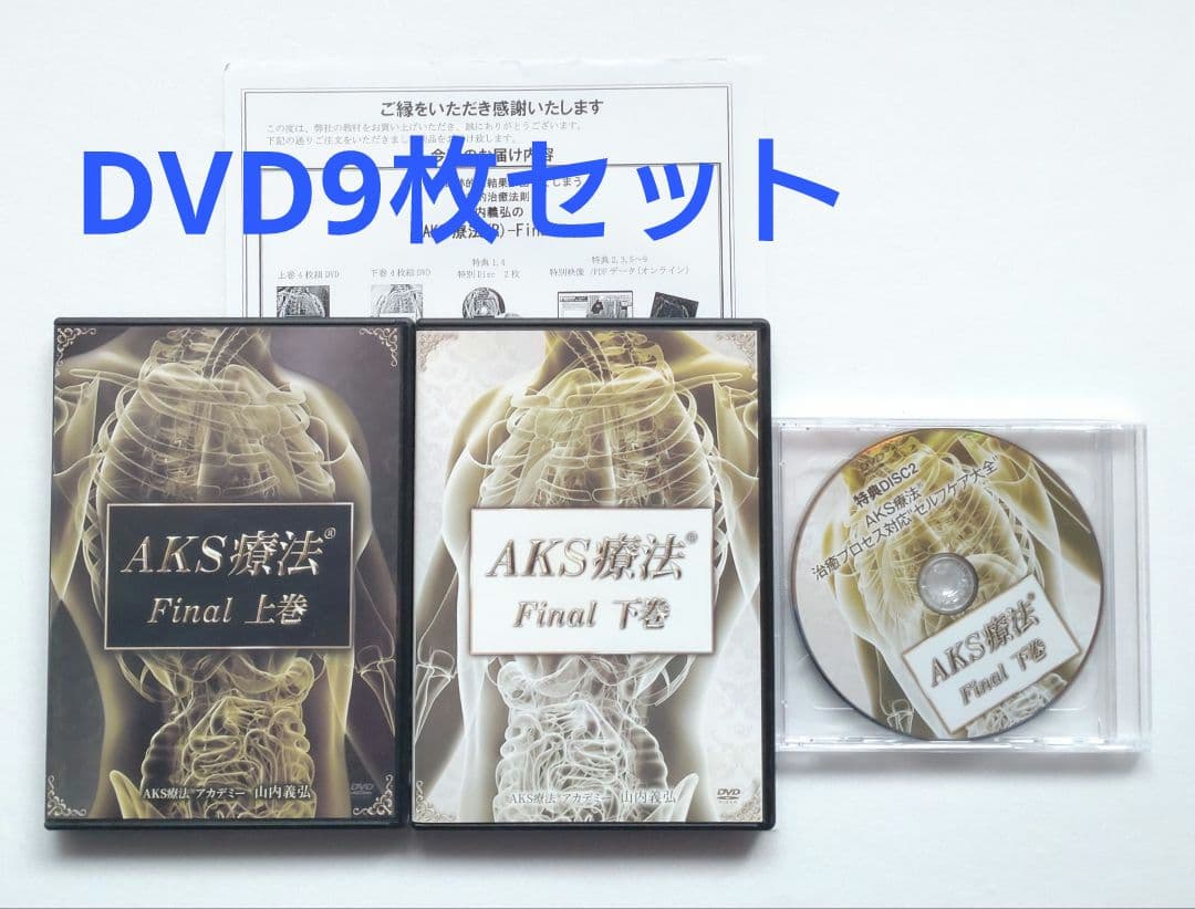 AKS療法 Final 上巻下巻9枚セット DVD 山内義弘 整体 筋膜リリース