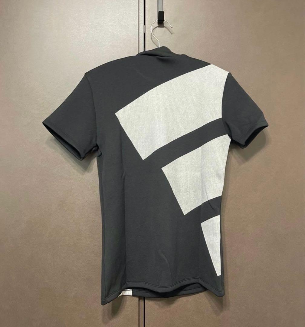 新品✨アディダスゴルフ　上下　半袖モックネックシャツ　フリルスカート 黒　S