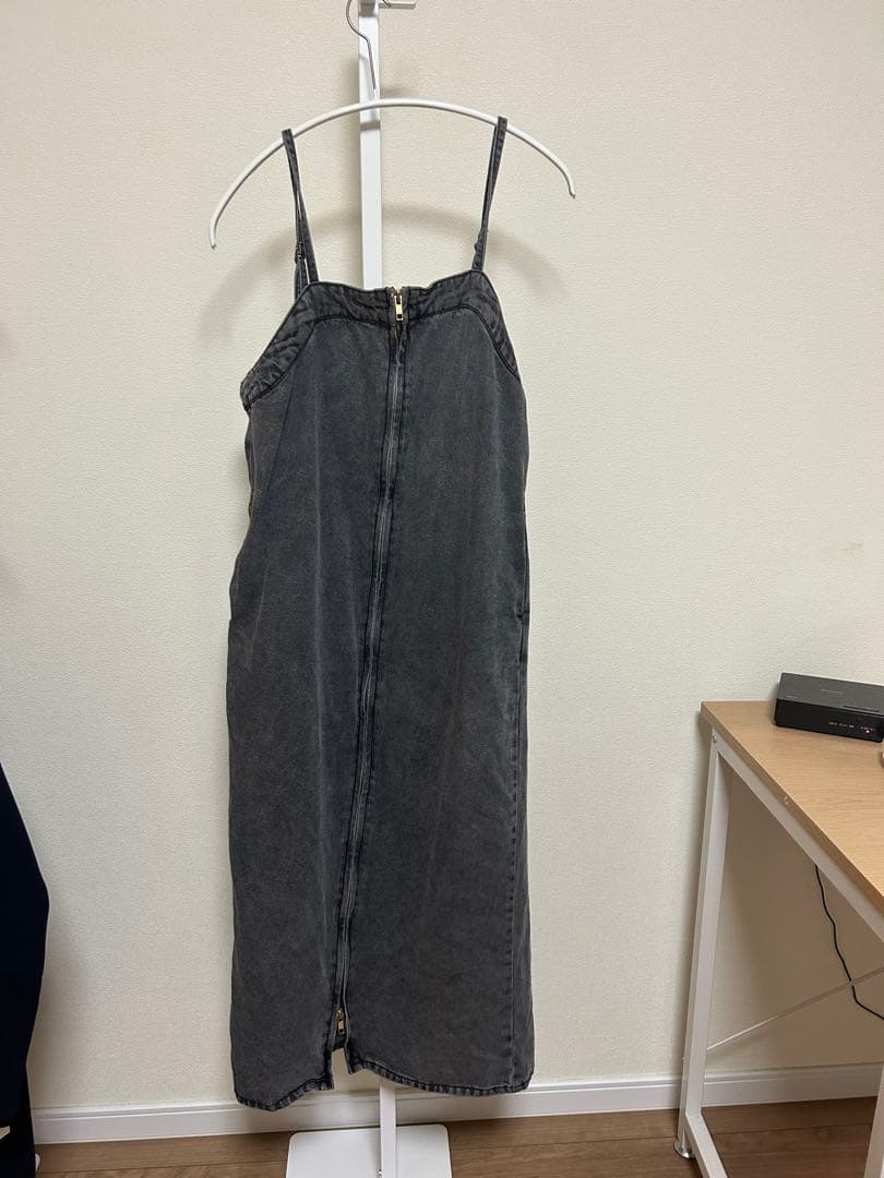 美品！DOUDOUリヨセルデニムジャンスカ【細見え】