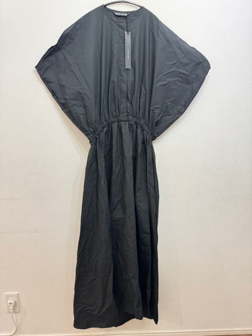 【新品タグ付】mizuiro ind⭐︎ウエストギャザー コクーンロングワンピース