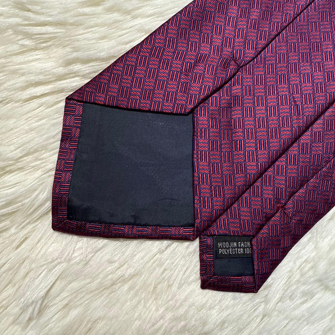 【美品】HERMES ネクタイ　高級シルク　ジャガード　ファソネ