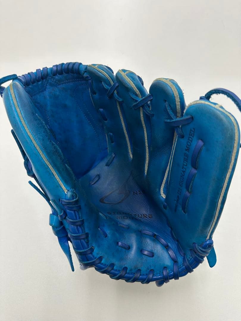 Nike 軟式グローブ 青色 Signature Model 投手用