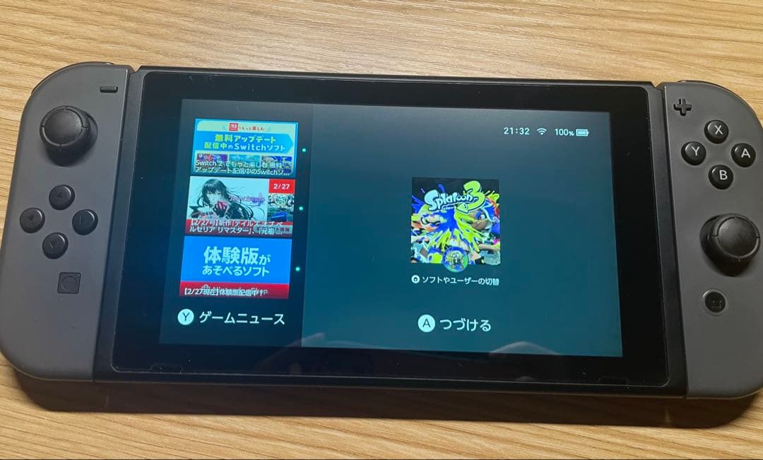 Nintendo Switch グレー 本体 付属品完備 ケース付き