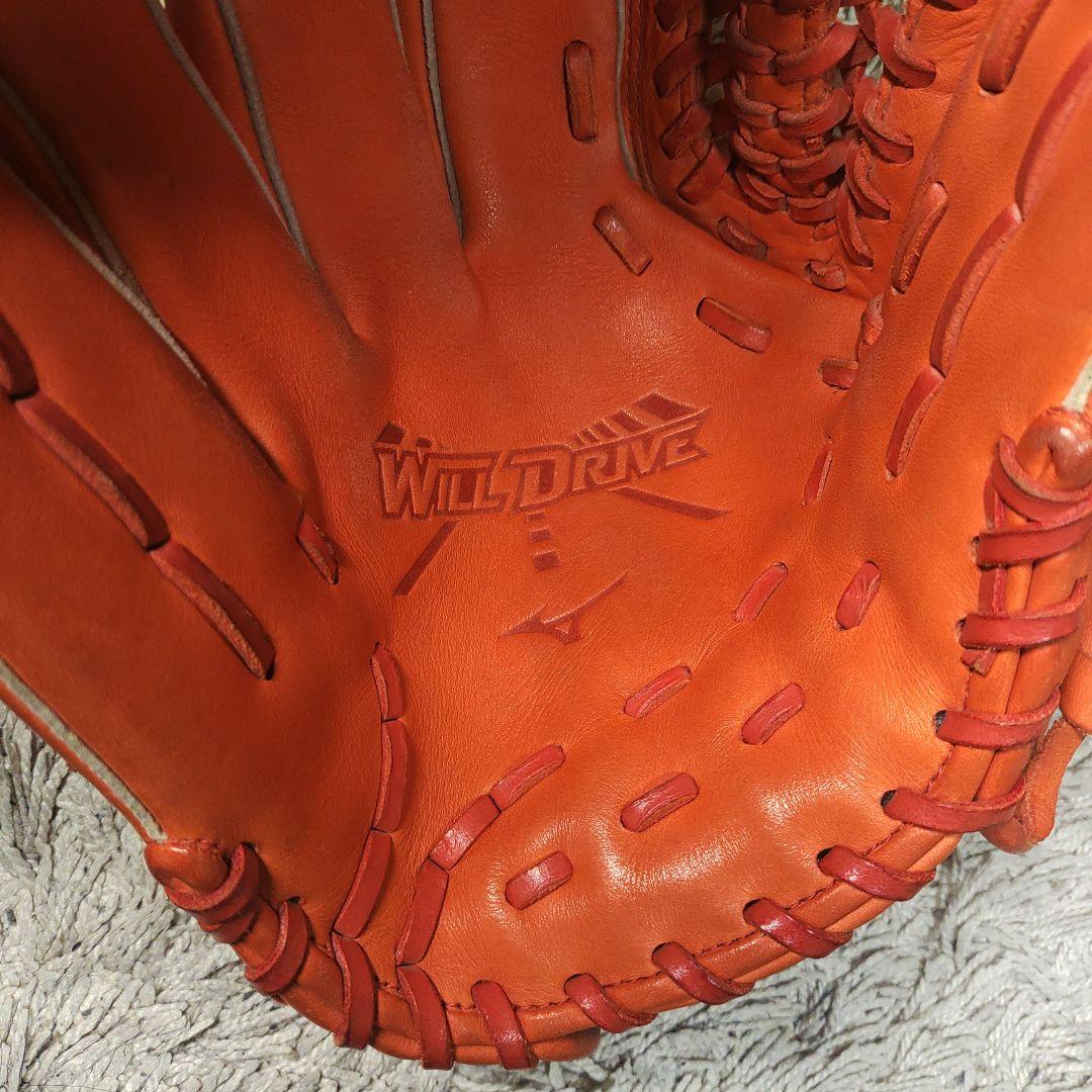 【左利き】mizuno　ミズノ　軟式グローブ　オレンジ　will drive