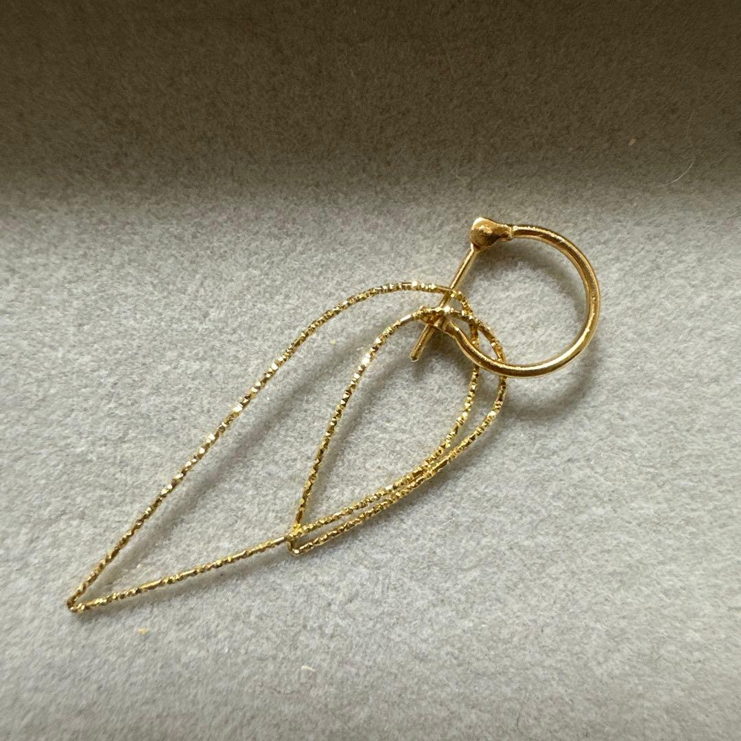 フェスタリア K18YG ピアス 片耳のみ