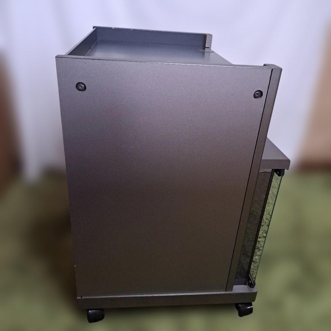 【お買い得】テレビスタンド キャスター付き　テレビ台　レトロ　ガラス扉　三菱電機