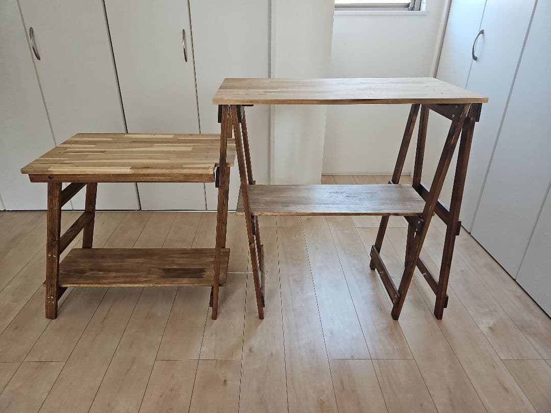 キッチンテーブル自作品【アカシア集成材】