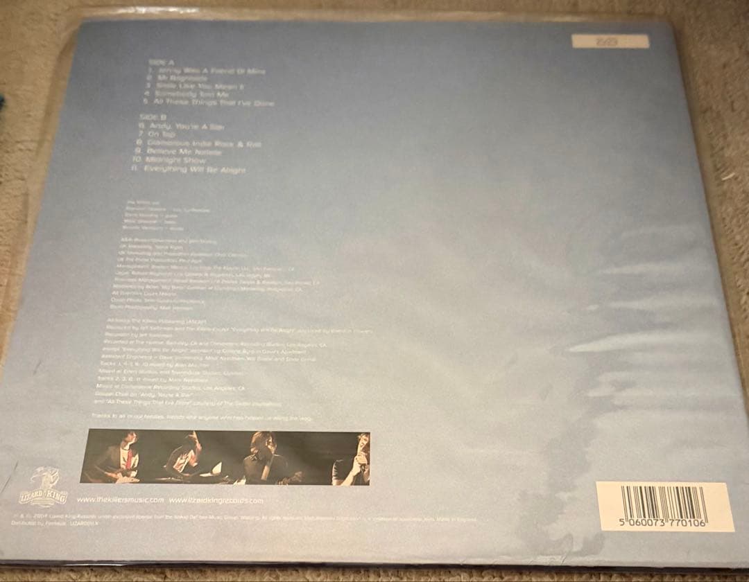 The Killers Hot Fuss LP レコード 限定　ナンバリング入