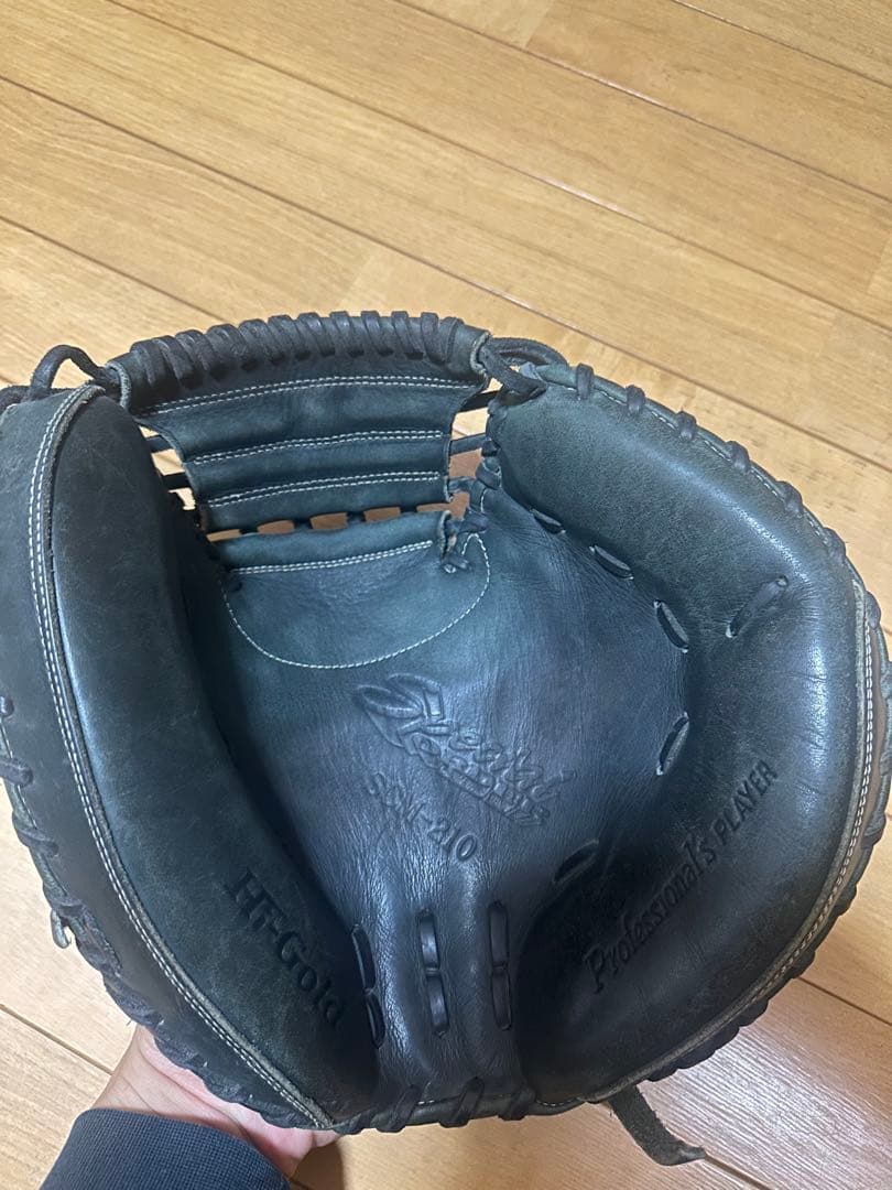 【美品】 ハイゴールド　キャッチャーミット　右投げ用