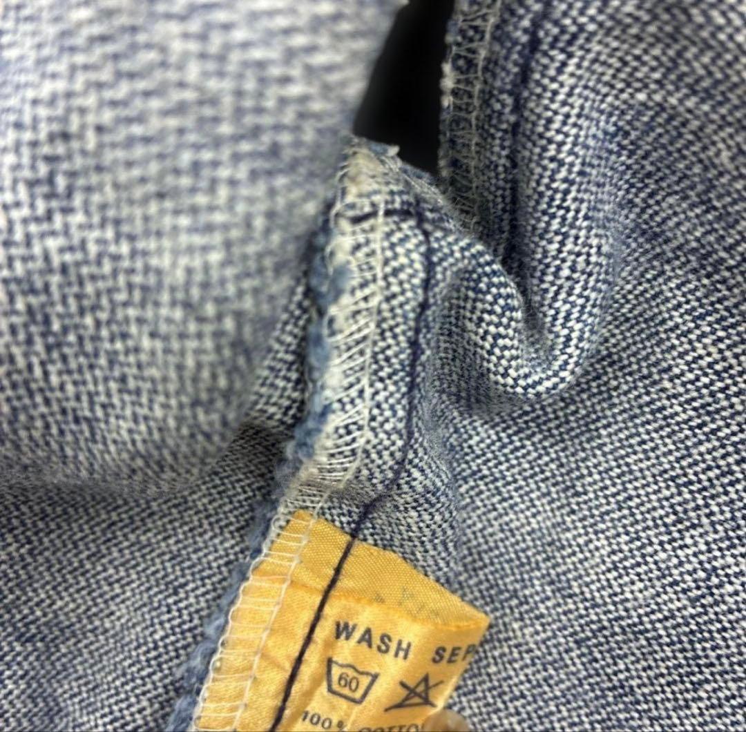 【極美品】Wrangler 70sデニムジャケット124mj黒タグヴィンテージ