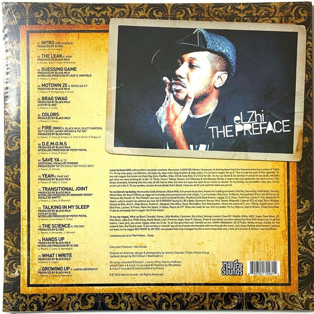新品 Elzhi / The Preface 2LP レコード