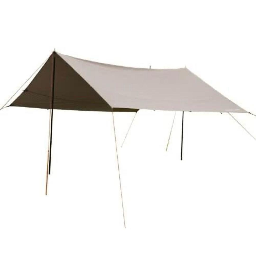 【廃盤】QUICK CAMP ポリコットン レクタタープ グレー