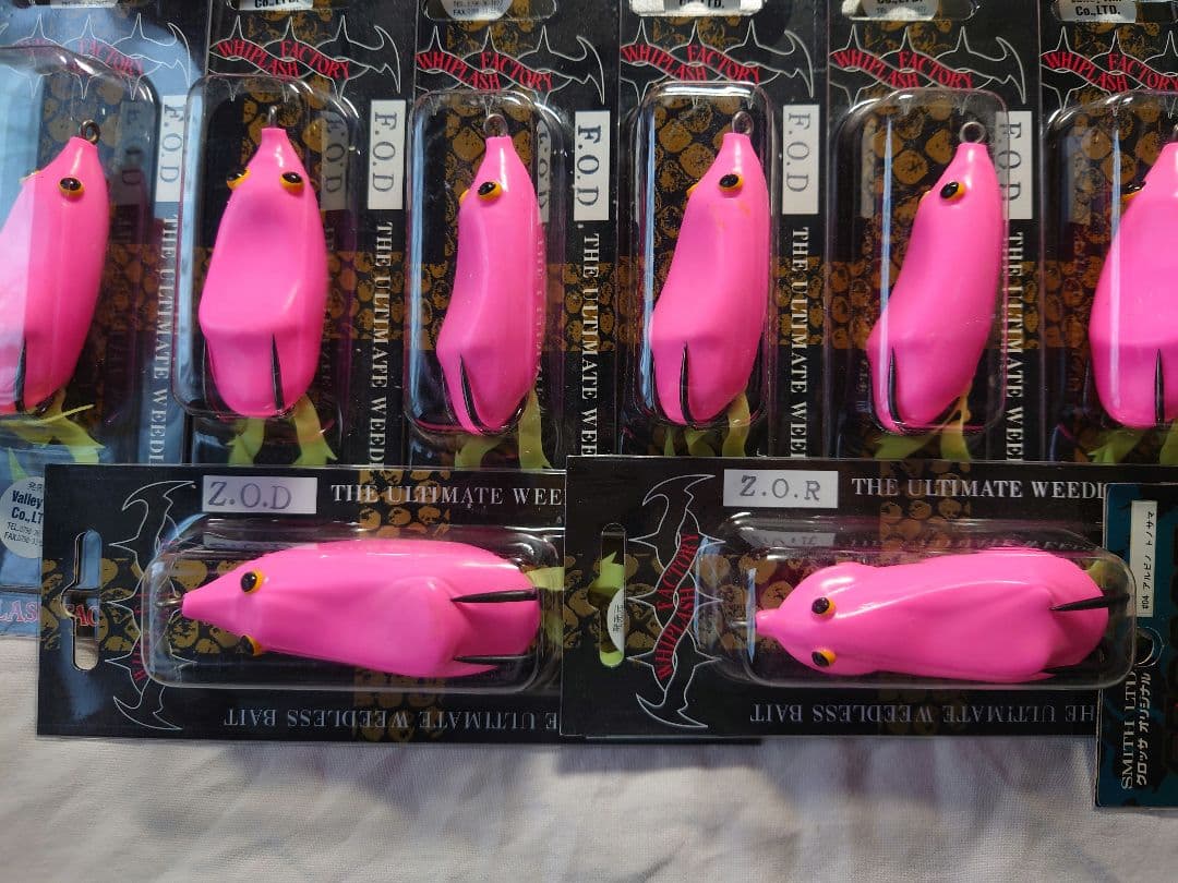 値下げ ウィップラッシュファクトリー　ライギョフロッグ　旧パケ　ピンク