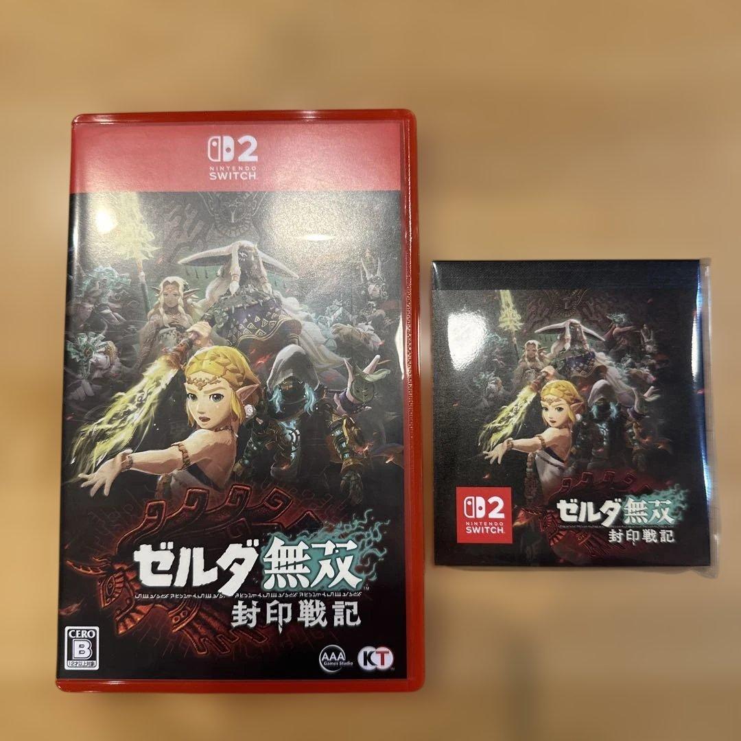 【美品】ゼルダ無双 封印戦記 Switch2「購入時、特典メモ帳付き」