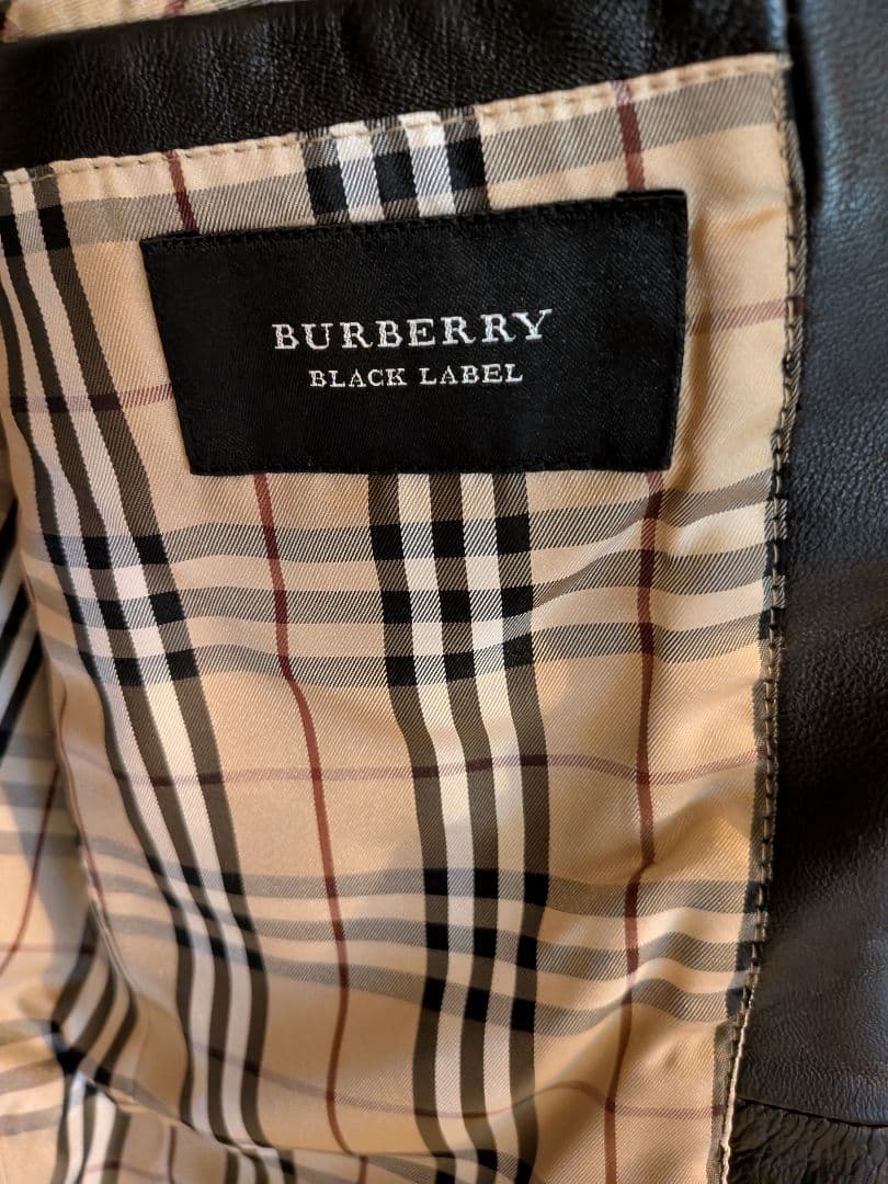BURBERRY BLACK LABEL ブラックレザージャケット