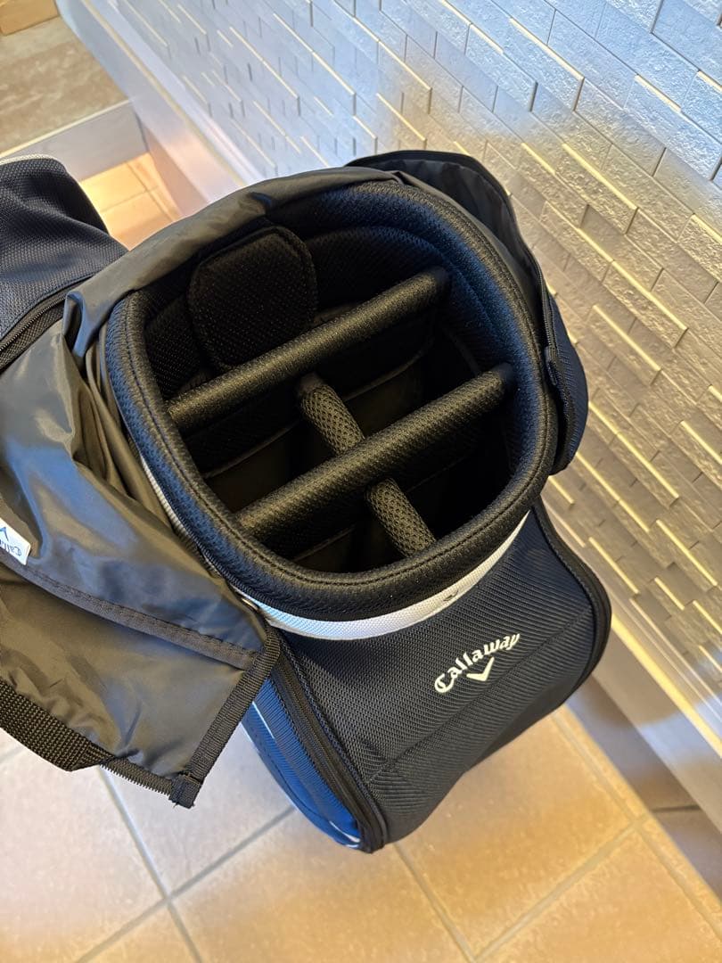 [美品]Callaway（キャロウェイ）スタンド式キャディバッグ ナイロン