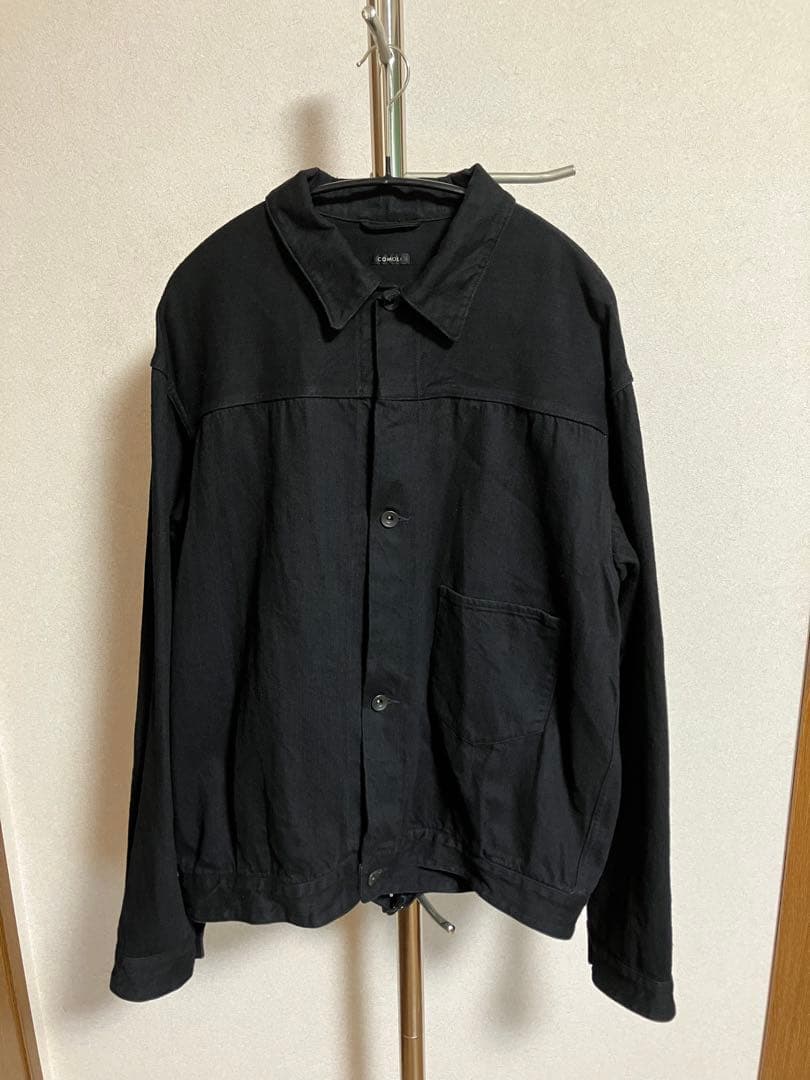 美品COMOLI デニムジャケットブラックsize4