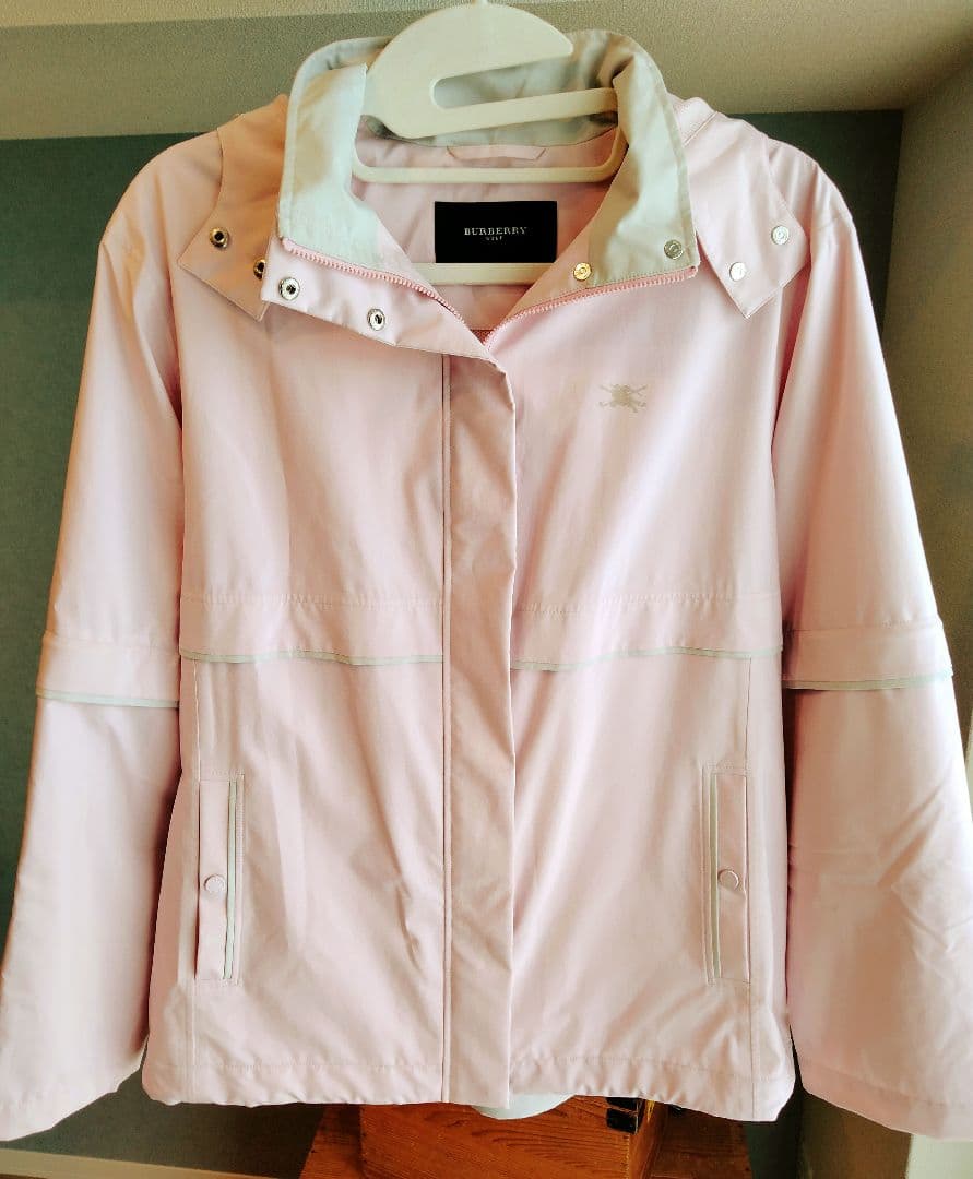 バーバリー BURBERRY レインウェア上下セット LLサイズ ピンク