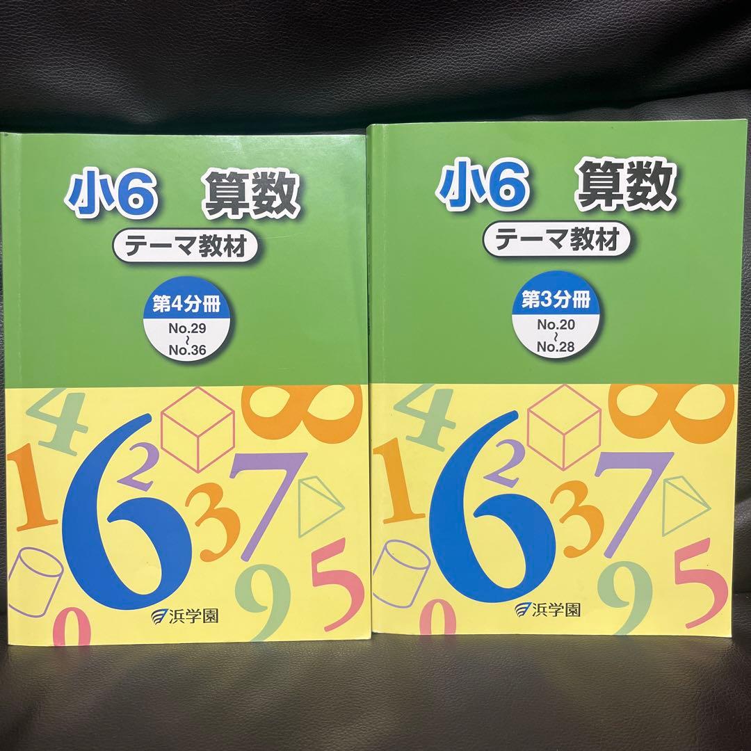 浜学園 小6 算数 演習教材・テーマ教材・計算＆小問完全マスターセット
