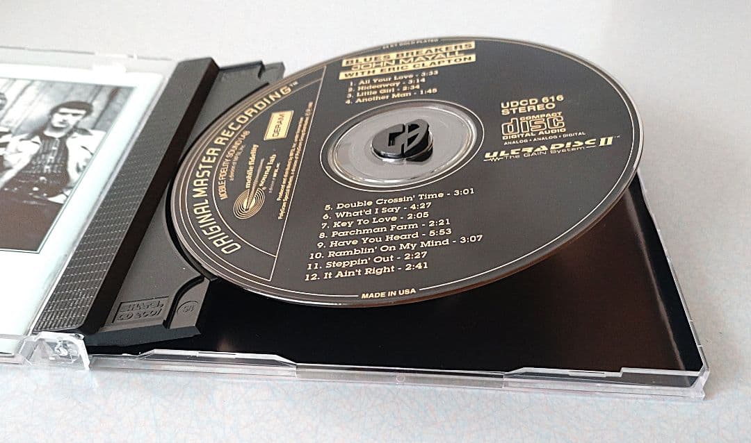 貴重ブルースブレイカーズウィズエリック・クラプトンMFSL 輸入盤GOLD CD