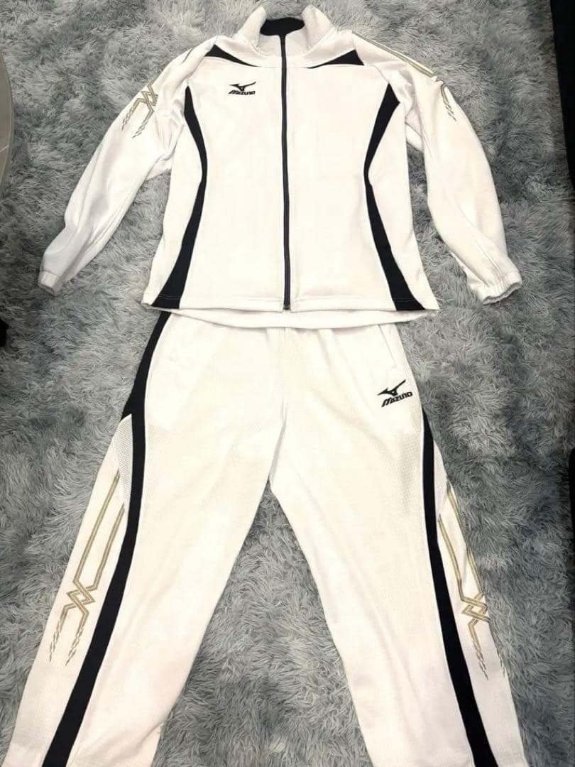 MIZUNO QUICKDRY PULS ジャージ/セットアップ 白/ホワイト