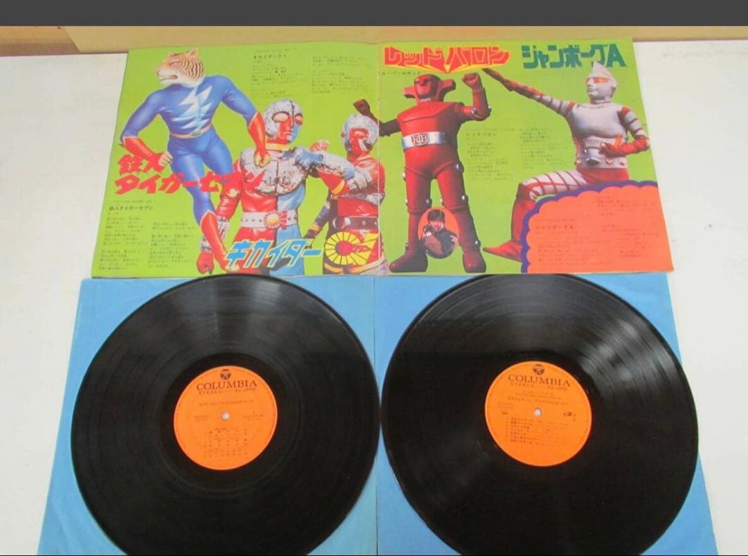 テレビまんがオールスターアルバム 2枚組　1970年代 レコード　LP 12イン