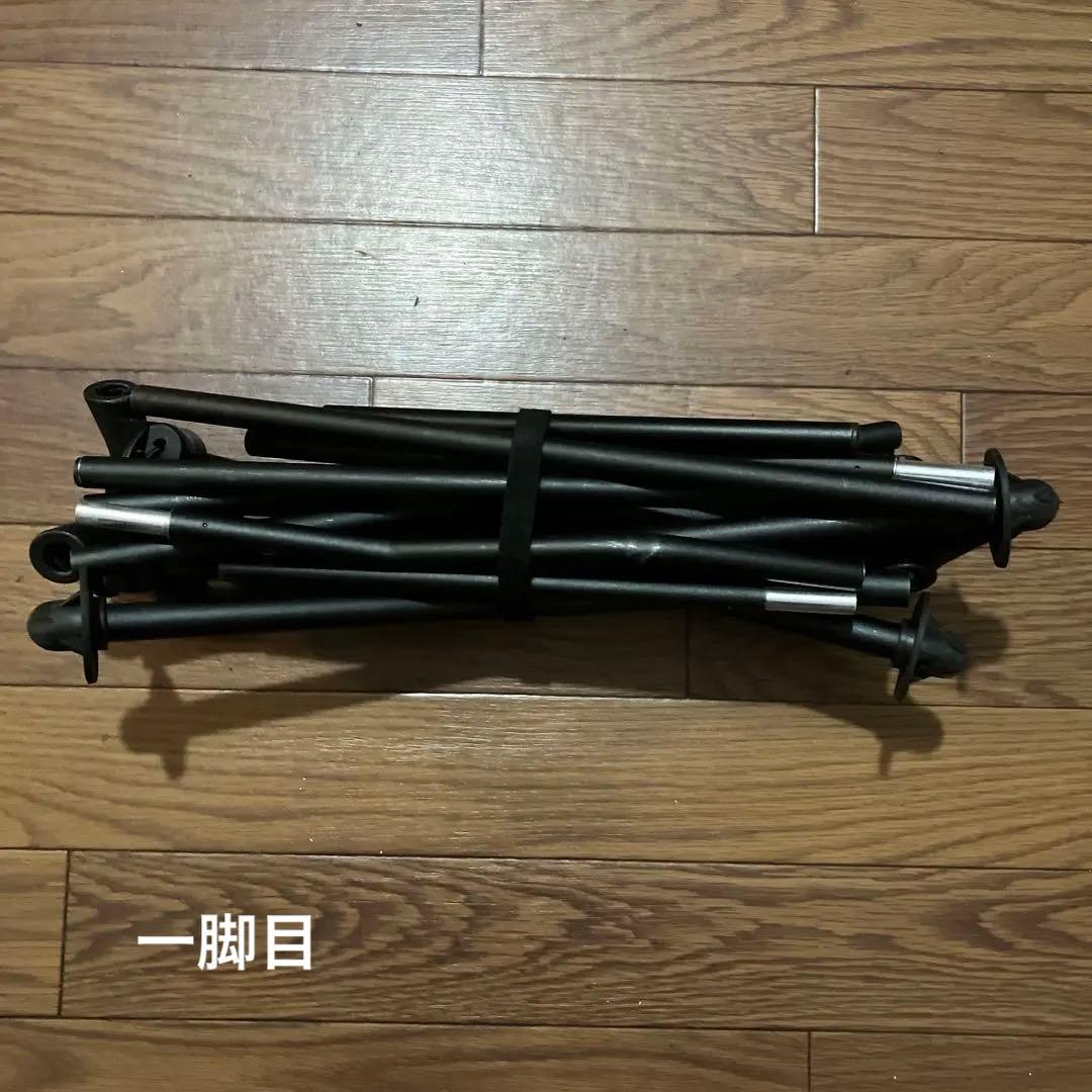 YMBSTORE 折りたたみ式アウトドアチェア ハイバック ブラック 2個セット
