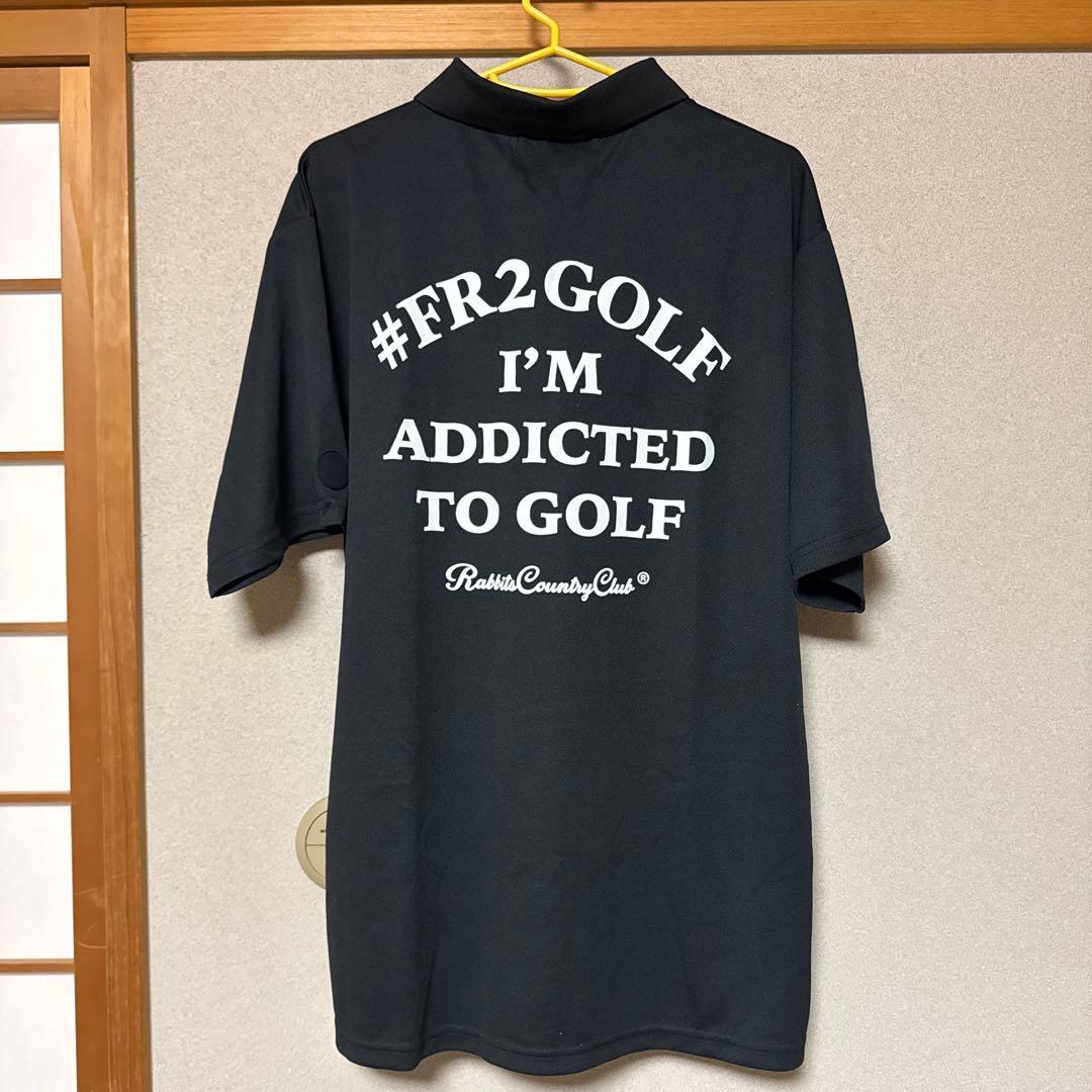 【新品】#FR2GOLF 黒ポロシャツ XLサイズ