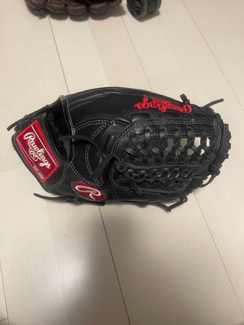 Rawlings 軟式 グローブ 黒 ブラック