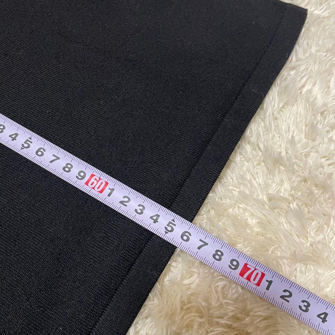 DESCENTE GOLF デサントゴルフブラック ニット　黒　袖ロゴ長袖