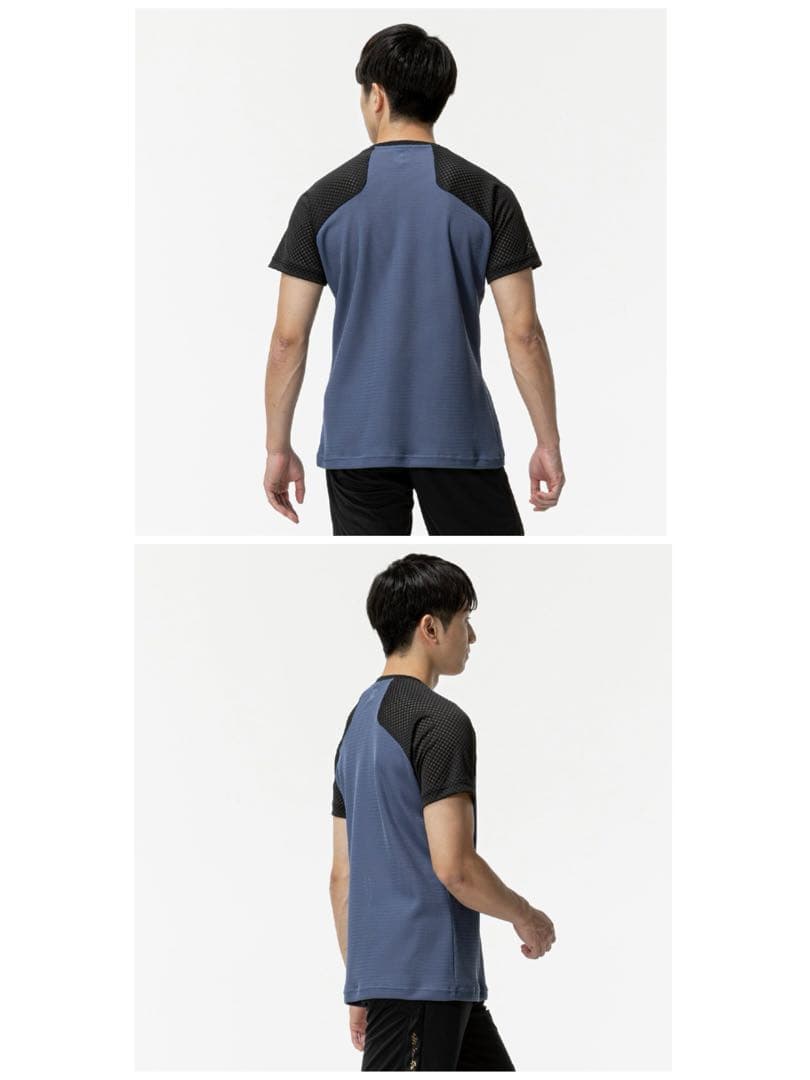 【ミズノプロ】 直営店限定 クーリングTシャツO インディゴ 12JACT82
