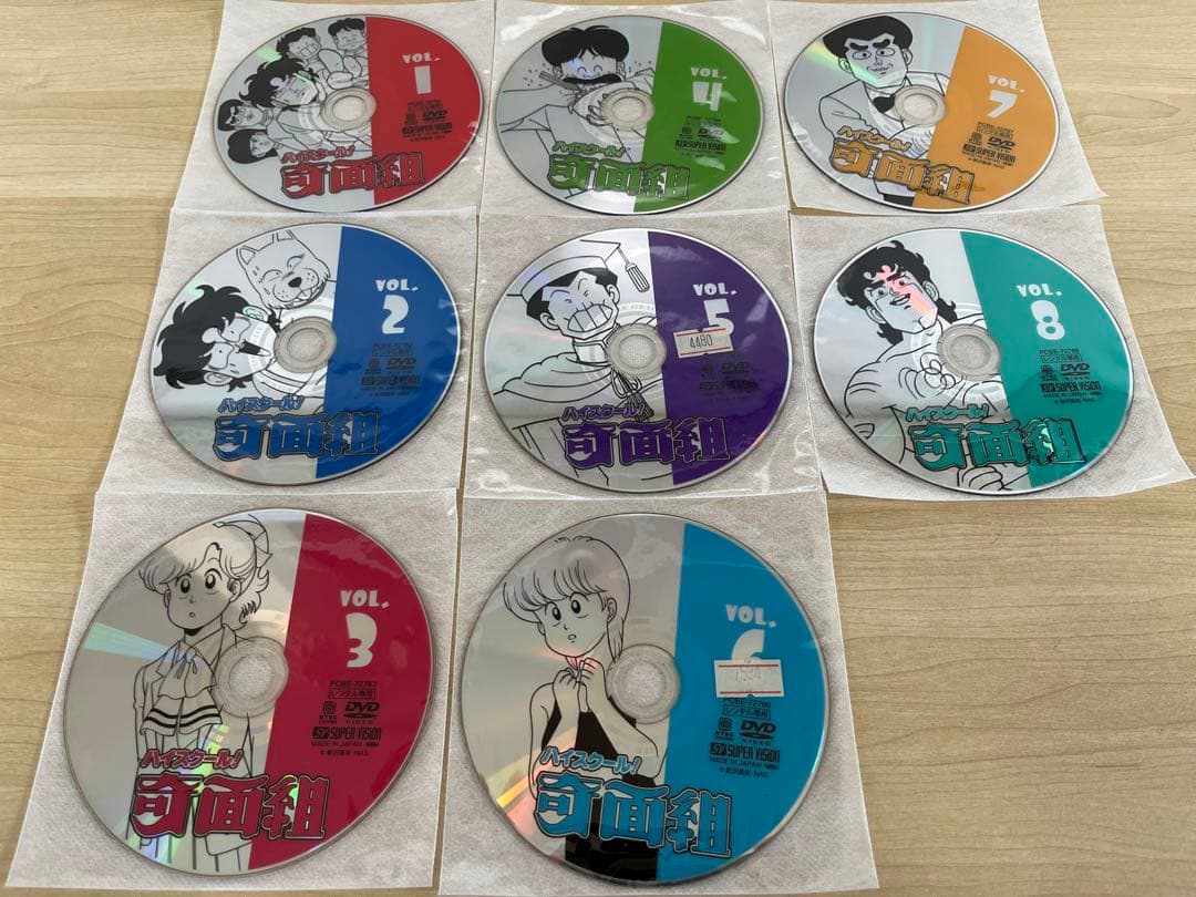 DVD ハイスクール!奇面組 全15巻　全巻セット レンタル落ち
