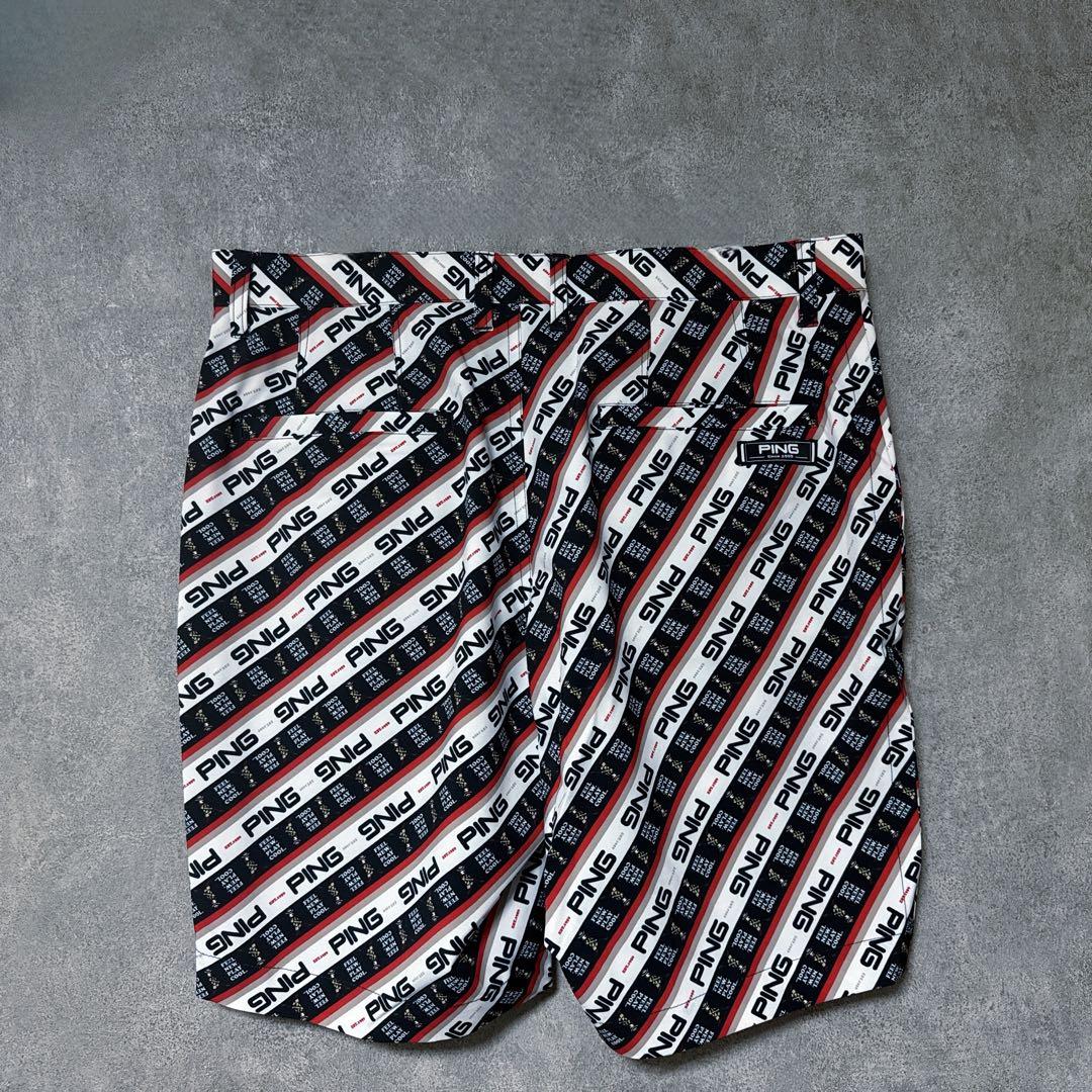 【新品】 PING ピン ハーフ パンツ ゴルフウェア メンズ タグ付き 総柄