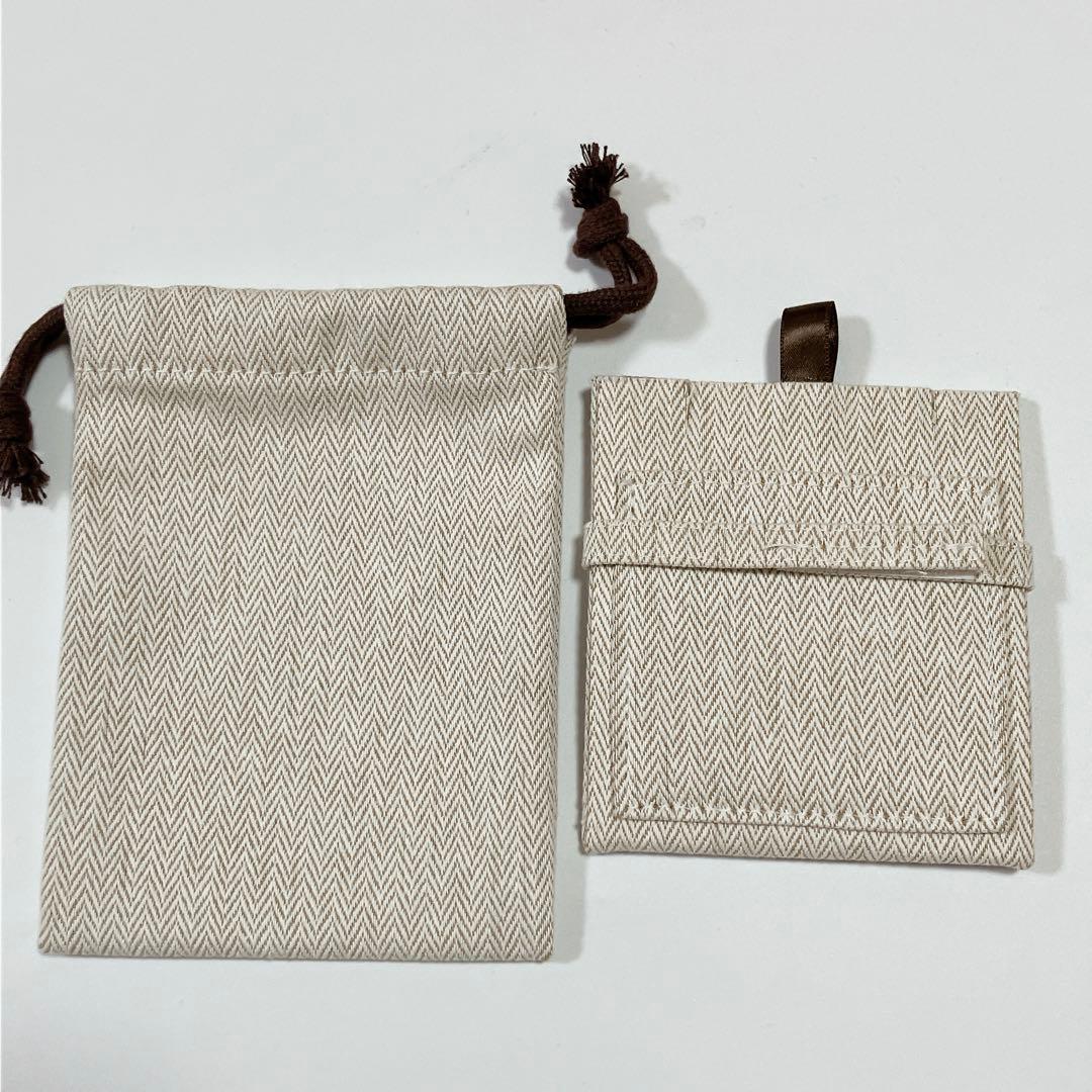 美品　エルメス　ネックレスケース　空箱　保存袋　巾着袋　現行品　アクセサリー入れ