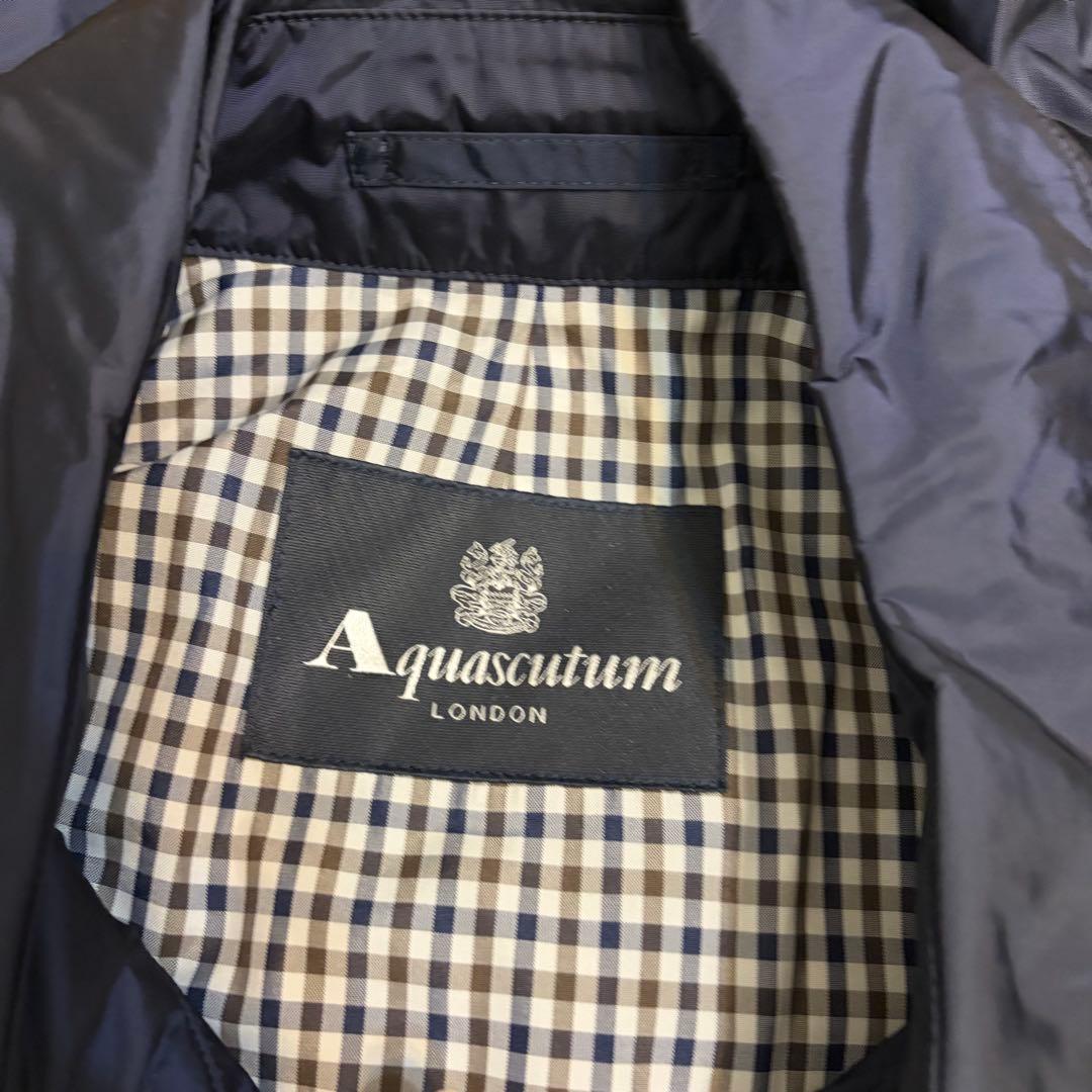 【美品】Aquascutum コート ネイビー レインコート アクアスキュータム