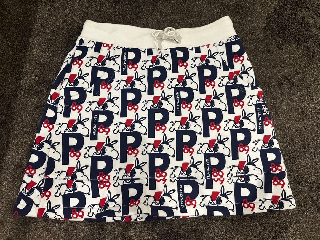 PEARLY GATES パーリーゲイツ ×PEANUTS フリーススカート