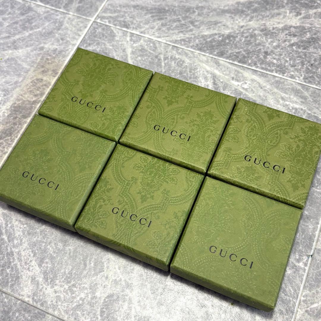 ⭐︎GUCCI⭐︎ グッチ　アクセサリー　箱　セット　まとめ売り　グリーン　6個